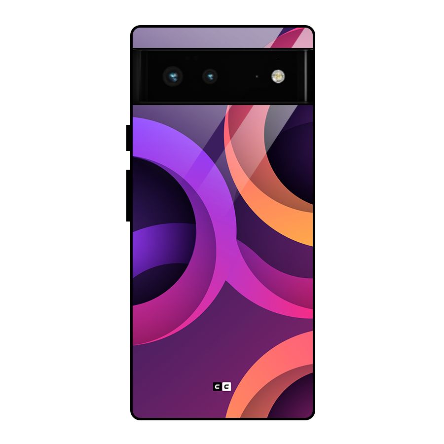 Gradient Rings Glass Back Case for Google Pixel 6
