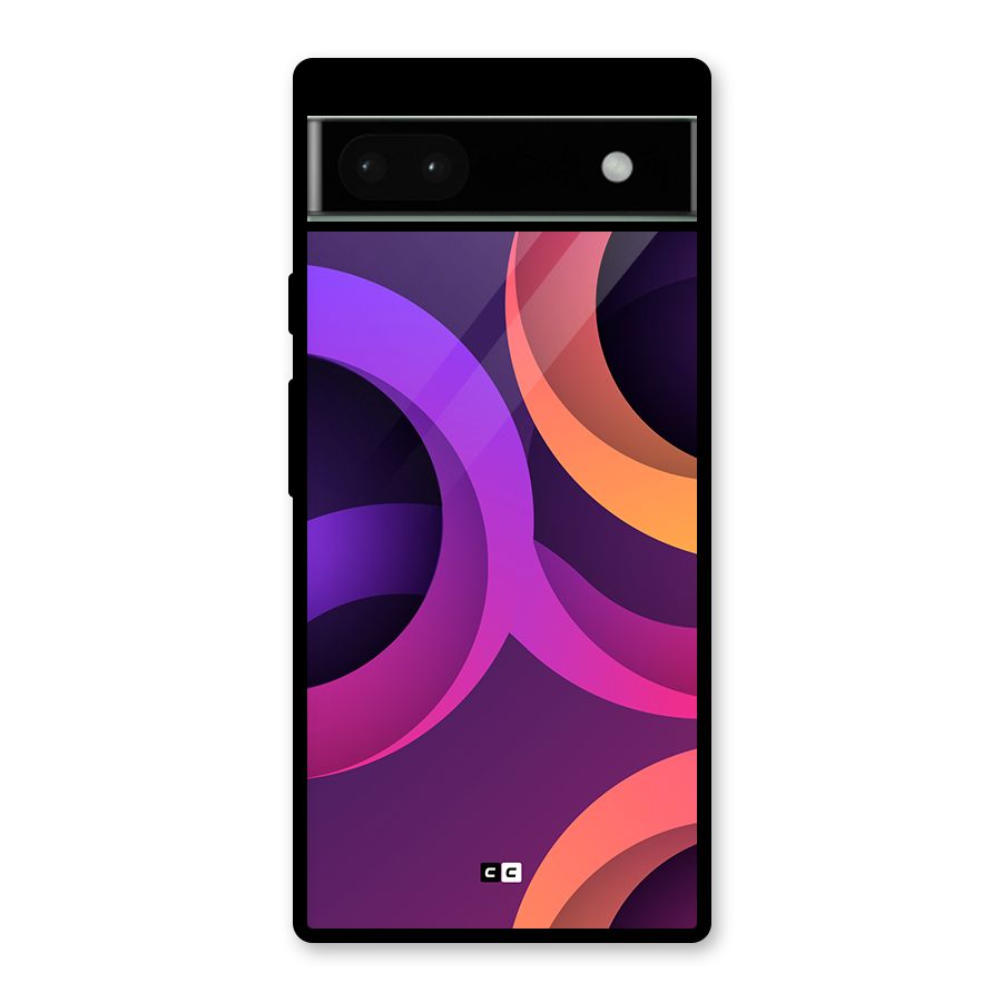 Gradient Rings Glass Back Case for Google Pixel 6a