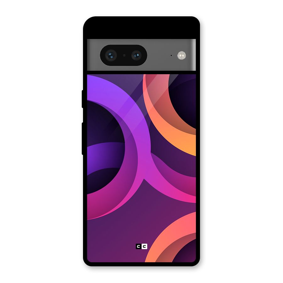 Gradient Rings Glass Back Case for Google Pixel 7