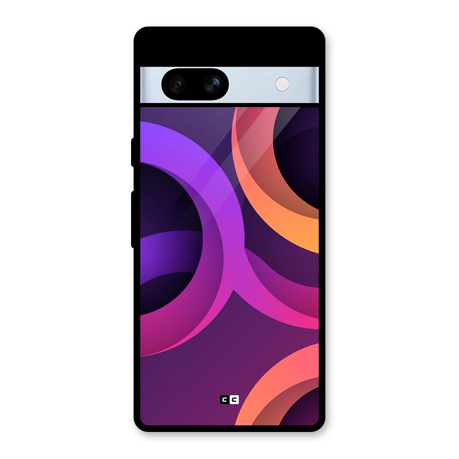 Gradient Rings Glass Back Case for Google Pixel 7a