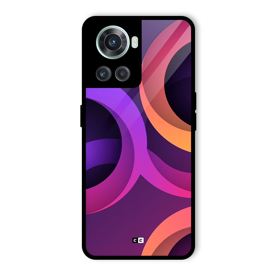 Gradient Rings Glass Back Case for OnePlus 10R
