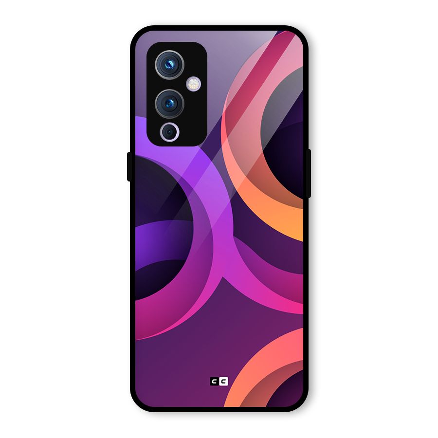 Gradient Rings Glass Back Case for OnePlus 9