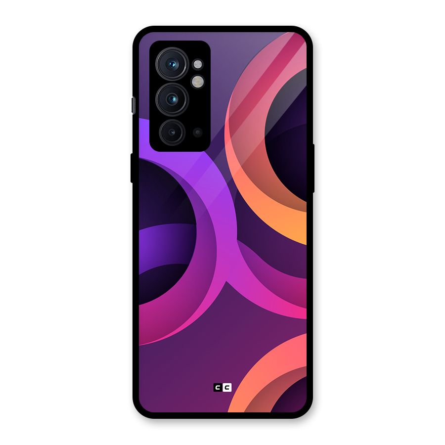 Gradient Rings Glass Back Case for OnePlus 9RT 5G