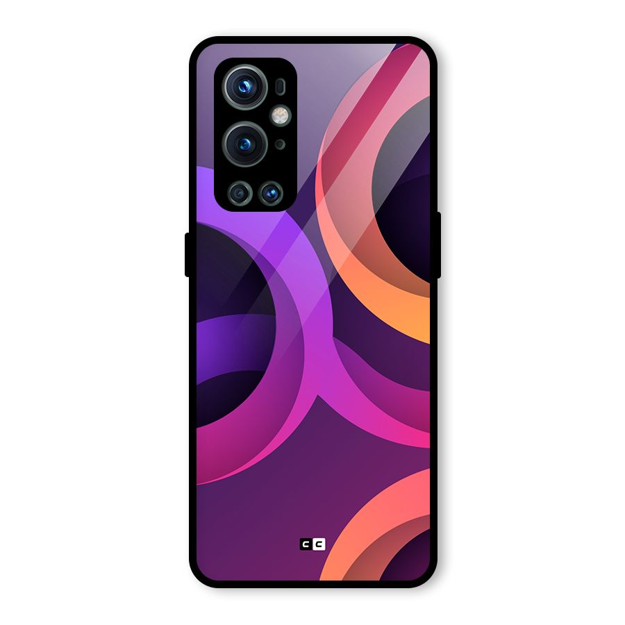 Gradient Rings Glass Back Case for OnePlus 9 Pro