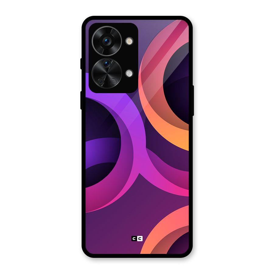Gradient Rings Glass Back Case for OnePlus Nord 2T