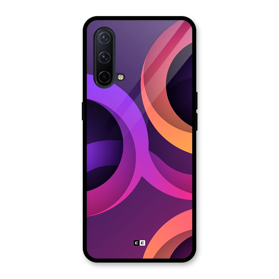 Gradient Rings Glass Back Case for OnePlus Nord CE 5G