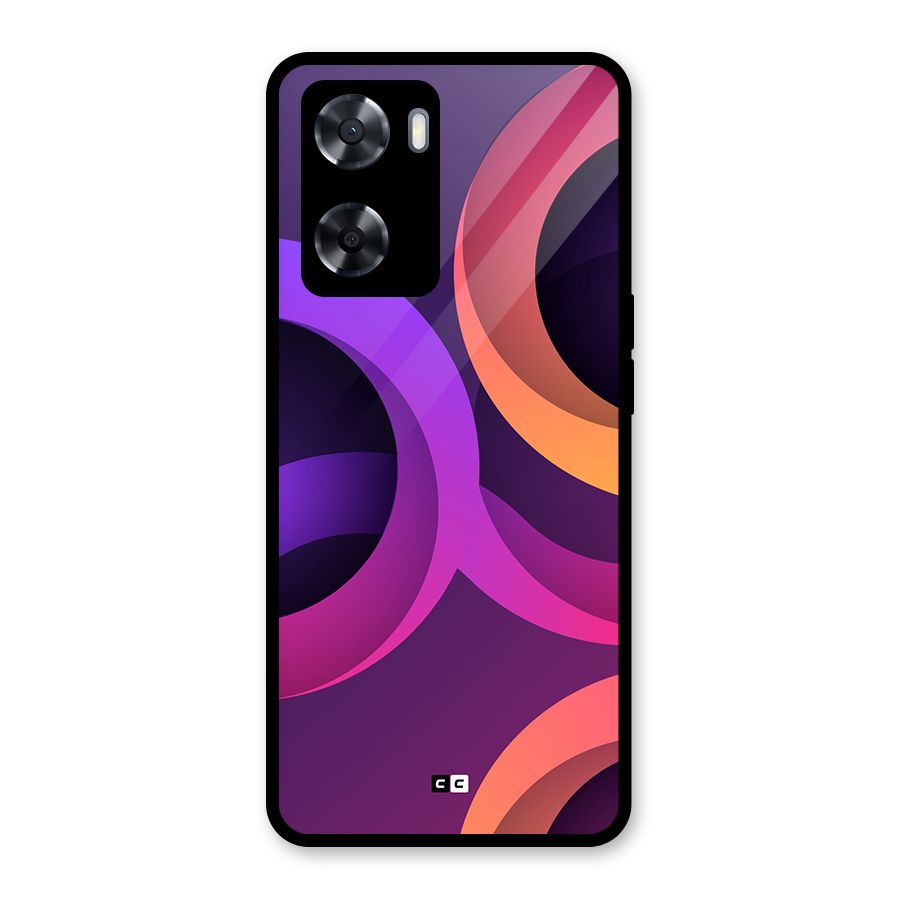 Gradient Rings Glass Back Case for OnePlus Nord N20 SE
