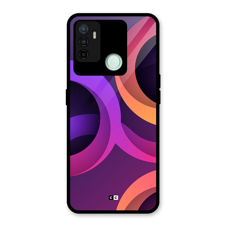Gradient Rings Glass Back Case for Oppo A53