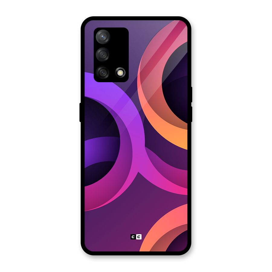 Gradient Rings Glass Back Case for Oppo F19s