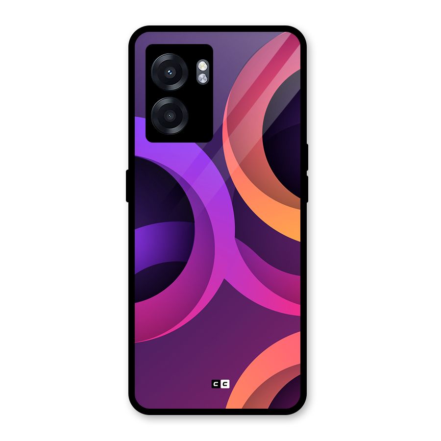 Gradient Rings Glass Back Case for Oppo K10 (5G)
