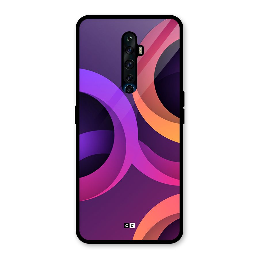 Gradient Rings Glass Back Case for Oppo Reno2 Z