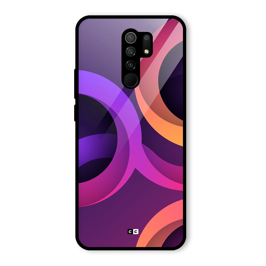 Gradient Rings Glass Back Case for Poco M2