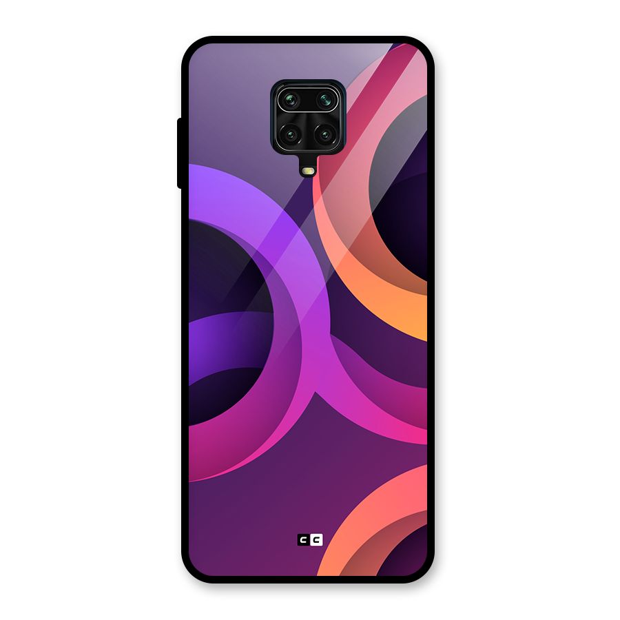 Gradient Rings Glass Back Case for Poco M2 Pro