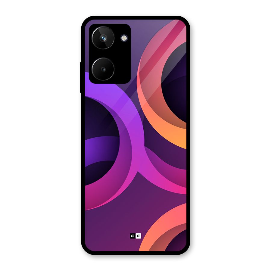 Gradient Rings Glass Back Case for Realme 10