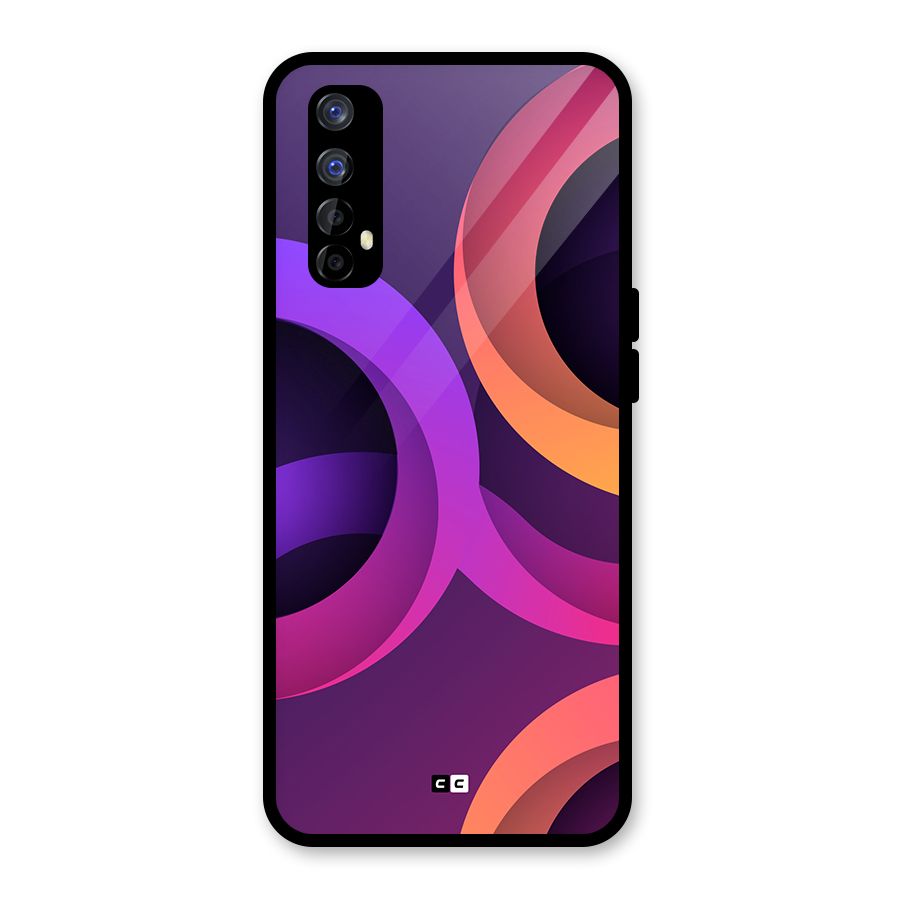 Gradient Rings Glass Back Case for Realme 7