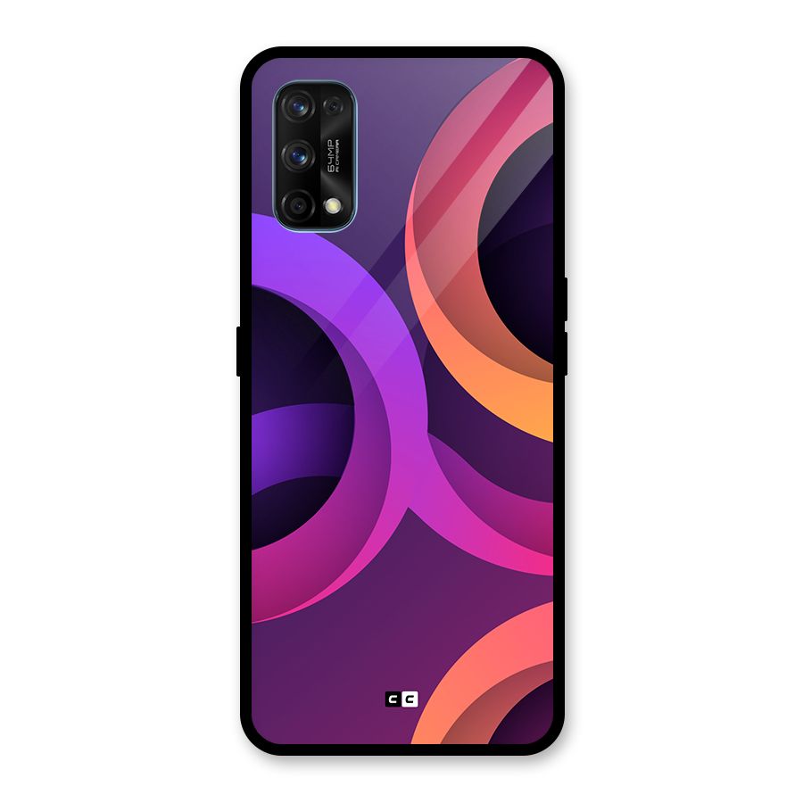 Gradient Rings Glass Back Case for Realme 7 Pro
