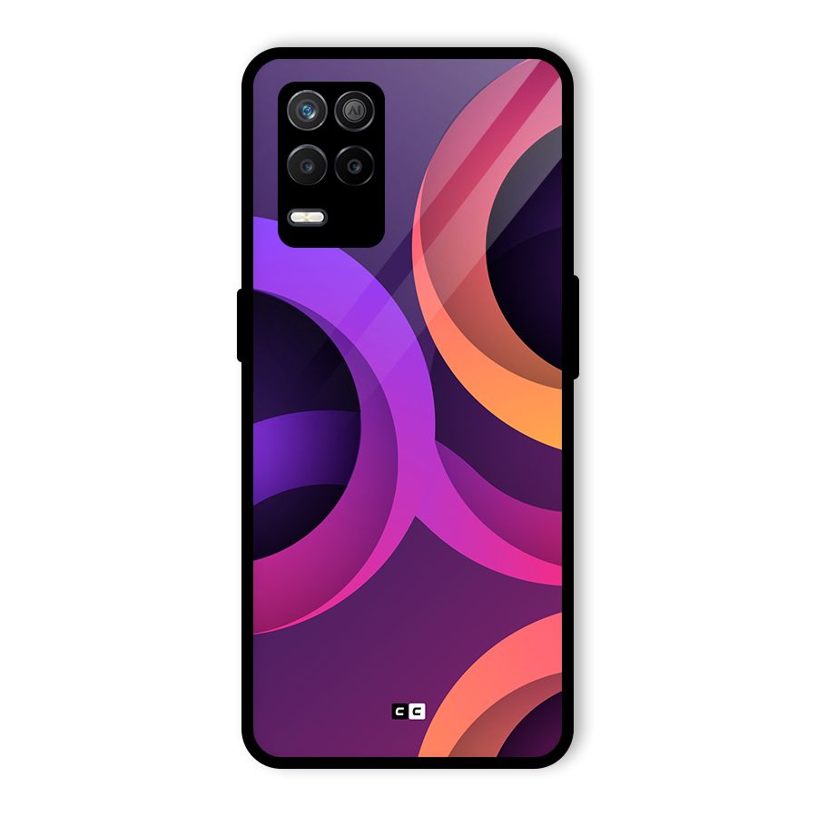 Gradient Rings Glass Back Case for Realme 8s 5G
