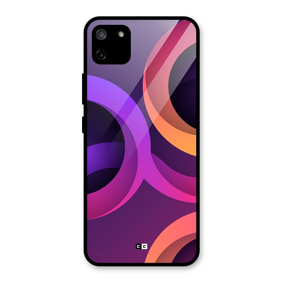 Gradient Rings Glass Back Case for Realme C11