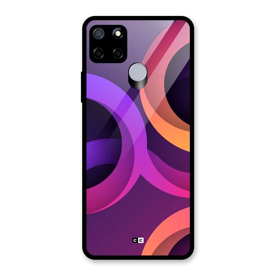 Gradient Rings Glass Back Case for Realme C12