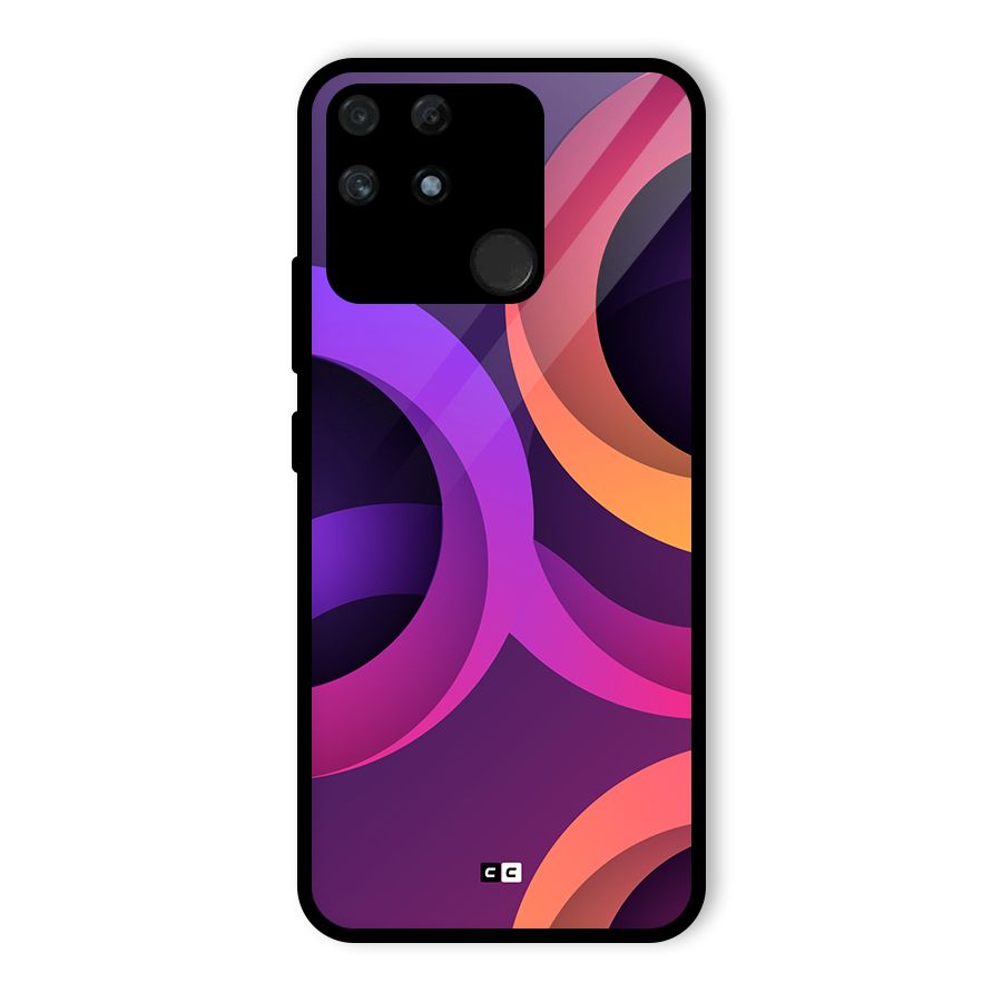 Gradient Rings Glass Back Case for Realme Narzo 50A