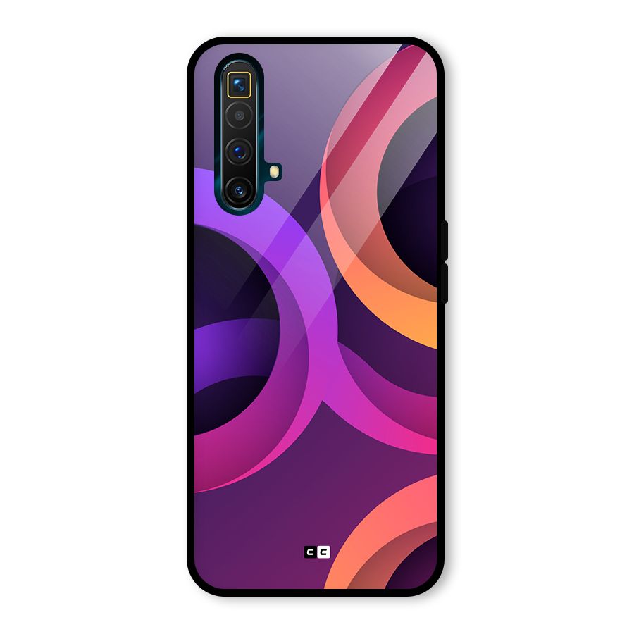 Gradient Rings Glass Back Case for Realme X3