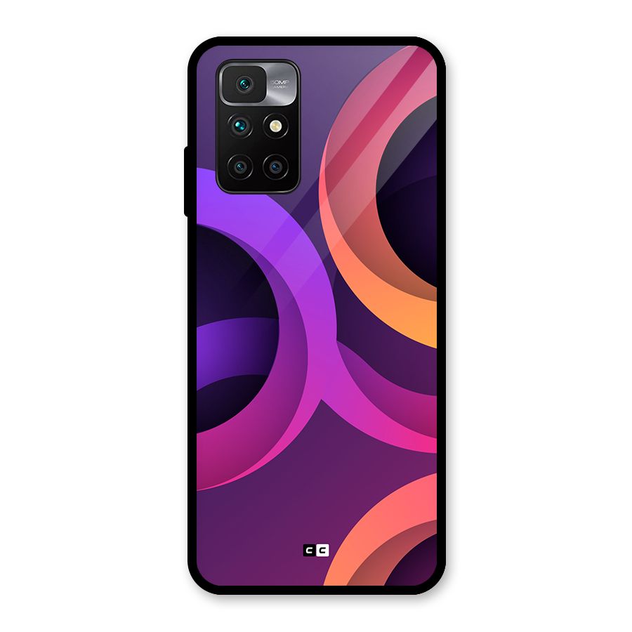 Gradient Rings Glass Back Case for Redmi 10 Prime