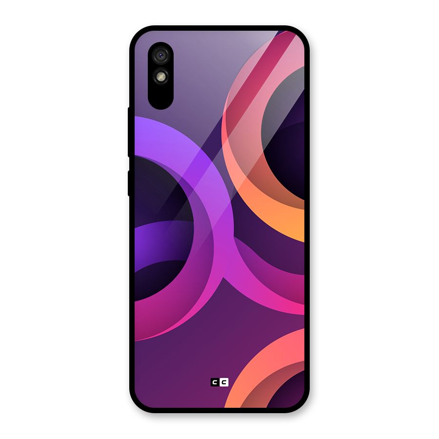 Gradient Rings Glass Back Case for Redmi 9i