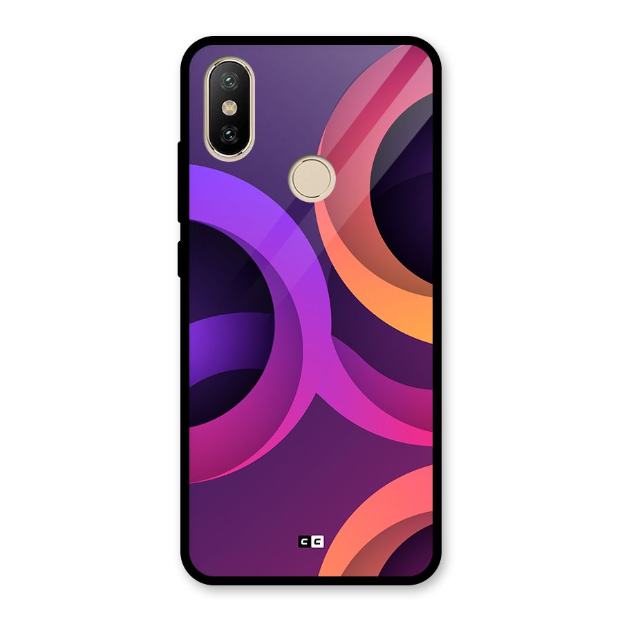Gradient Rings Glass Back Case for Redmi A2