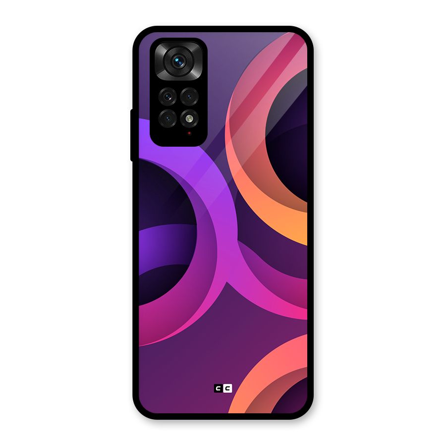 Gradient Rings Glass Back Case for Redmi Note 11S