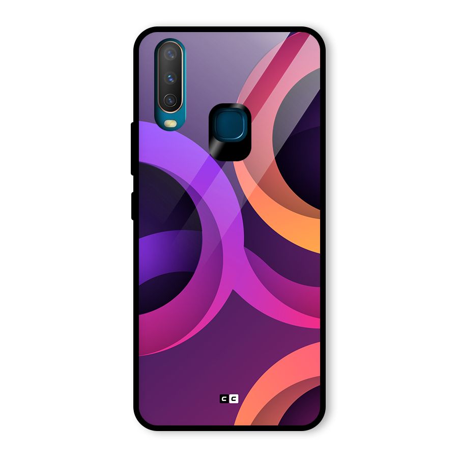 Gradient Rings Glass Back Case for Vivo U10