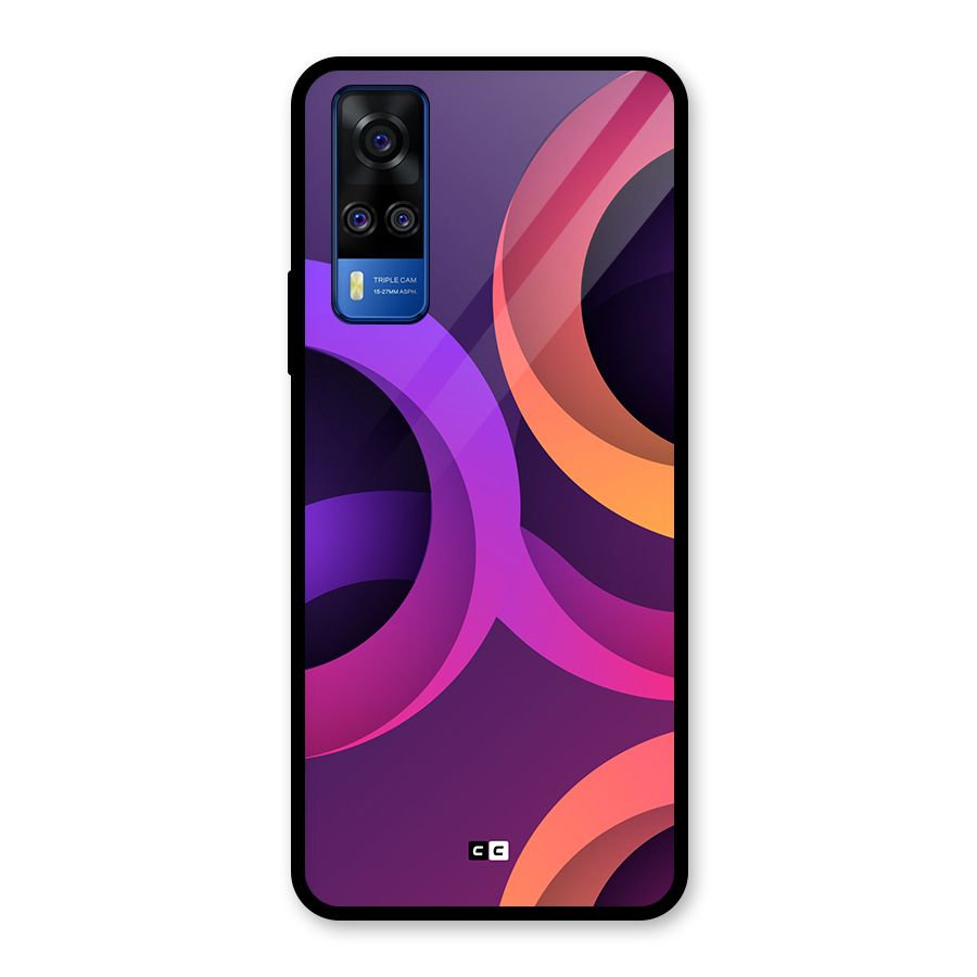 Gradient Rings Glass Back Case for Vivo Y31