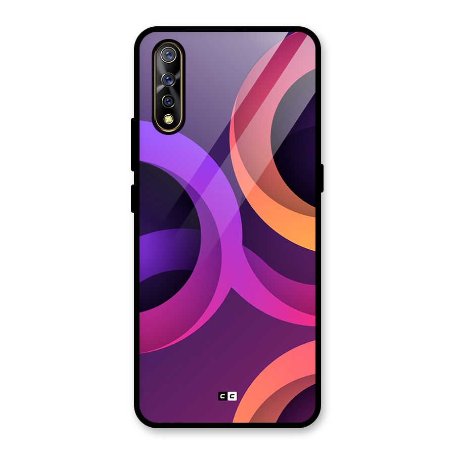 Gradient Rings Glass Back Case for Vivo Z1x