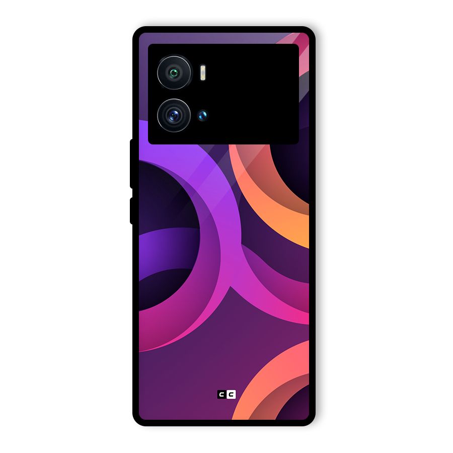 Gradient Rings Glass Back Case for Vivo iQOO 9 Pro