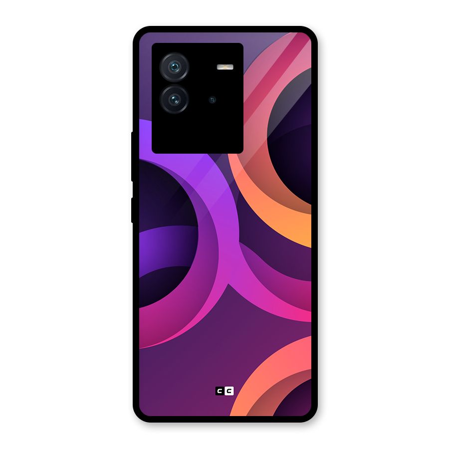 Gradient Rings Glass Back Case for Vivo iQOO Neo 6 5G