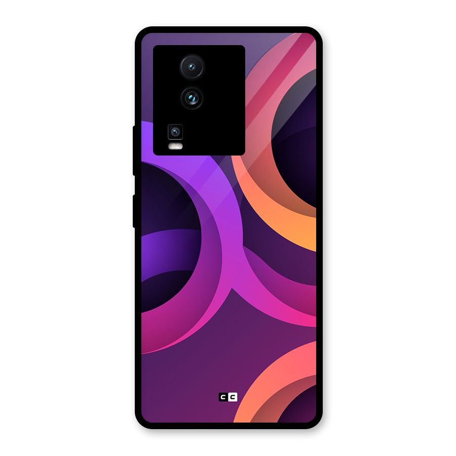 Gradient Rings Glass Back Case for Vivo iQOO Neo 7 Pro