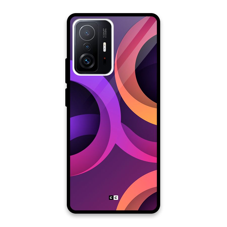 Gradient Rings Glass Back Case for Xiaomi 11T Pro