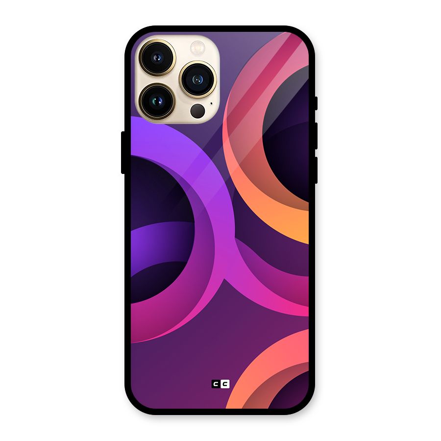 Gradient Rings Glass Back Case for iPhone 13 Pro Max