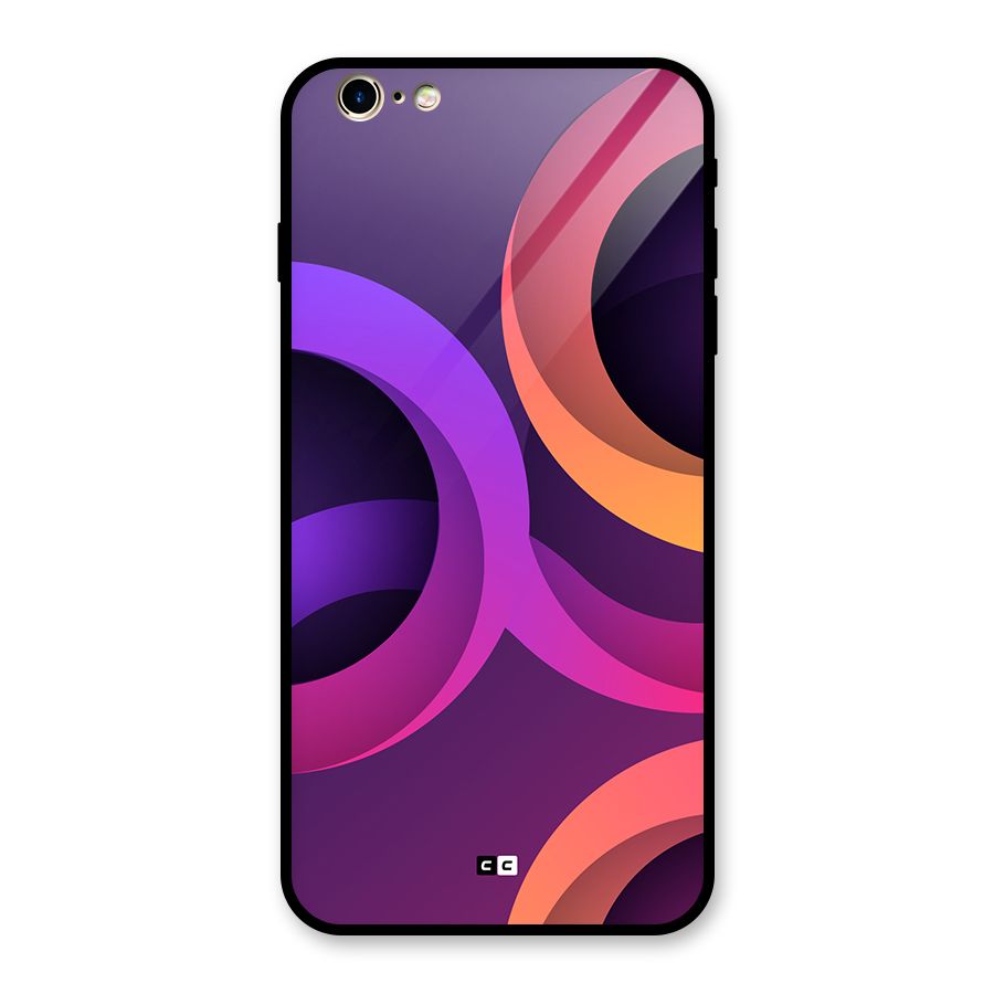 Gradient Rings Glass Back Case for iPhone 6 Plus 6S Plus