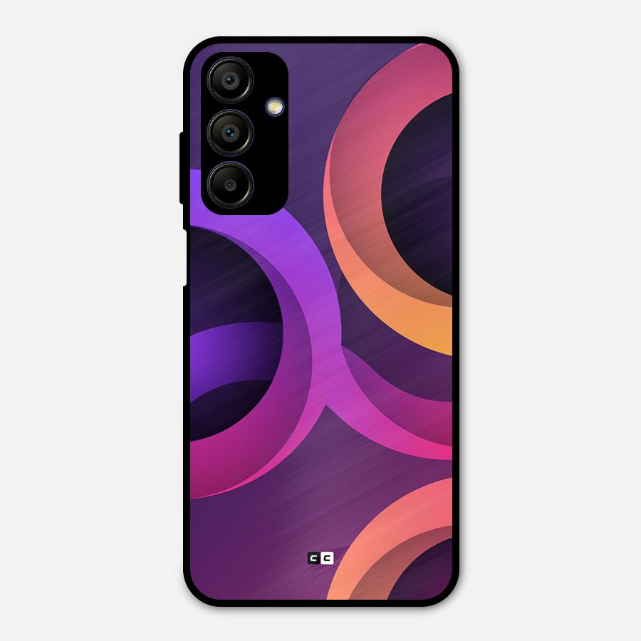 Gradient Rings Metal Back Case for Galaxy A15 5G
