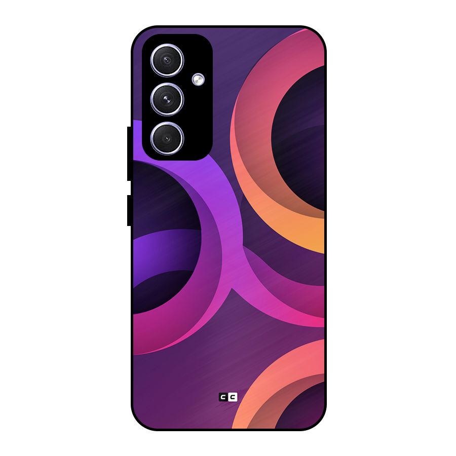 Gradient Rings Metal Back Case for Galaxy A54