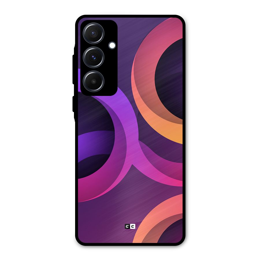 Gradient Rings Metal Back Case for Galaxy A55