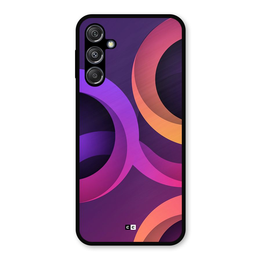 Gradient Rings Metal Back Case for Galaxy M34 5G