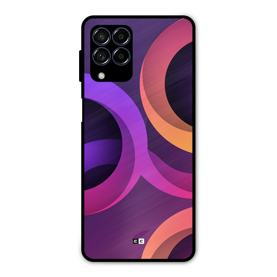 Gradient Rings Metal Back Case for Galaxy M53 5G