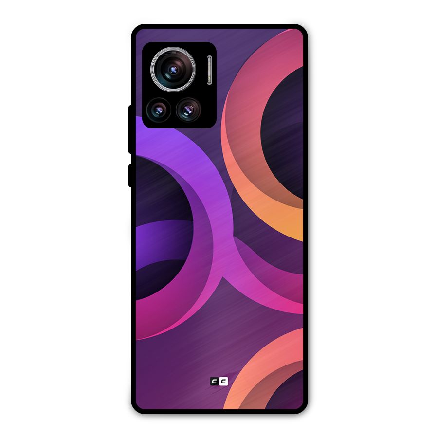Gradient Rings Metal Back Case for Motorola Edge 30 Ultra