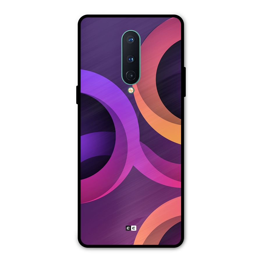 Gradient Rings Metal Back Case for OnePlus 8