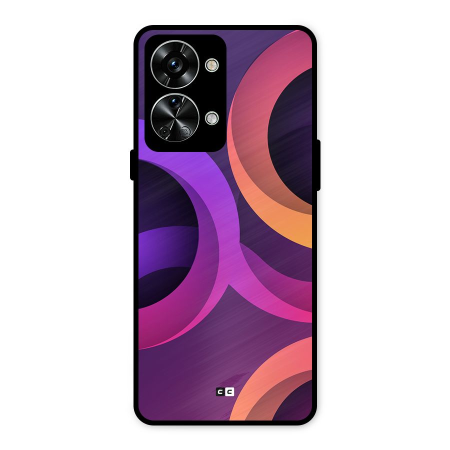 Gradient Rings Metal Back Case for OnePlus Nord 2T