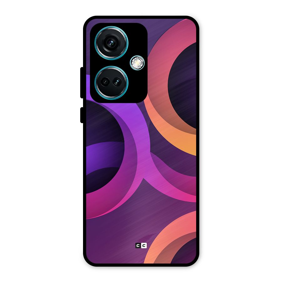 Gradient Rings Metal Back Case for OnePlus Nord CE 3 5G