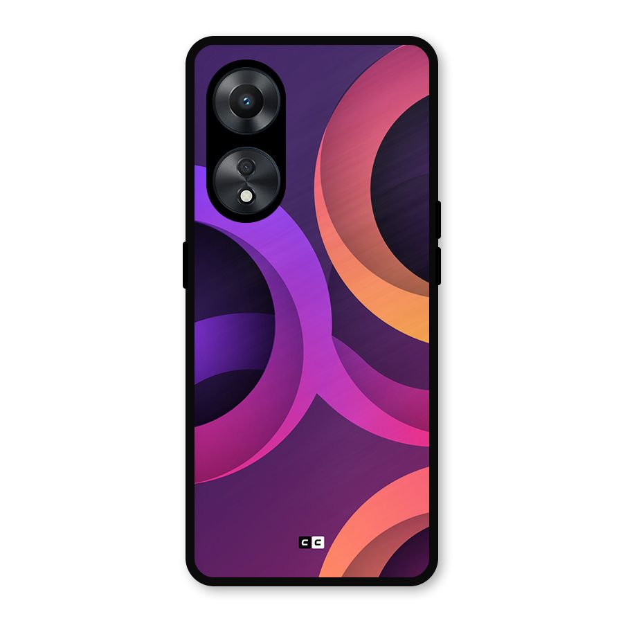 Gradient Rings Metal Back Case for Oppo A78