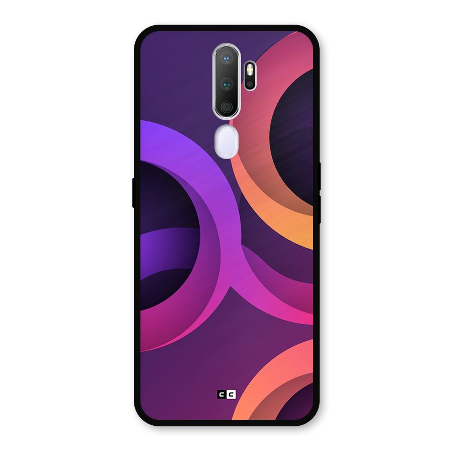 Gradient Rings Metal Back Case for Oppo A9 (2020)