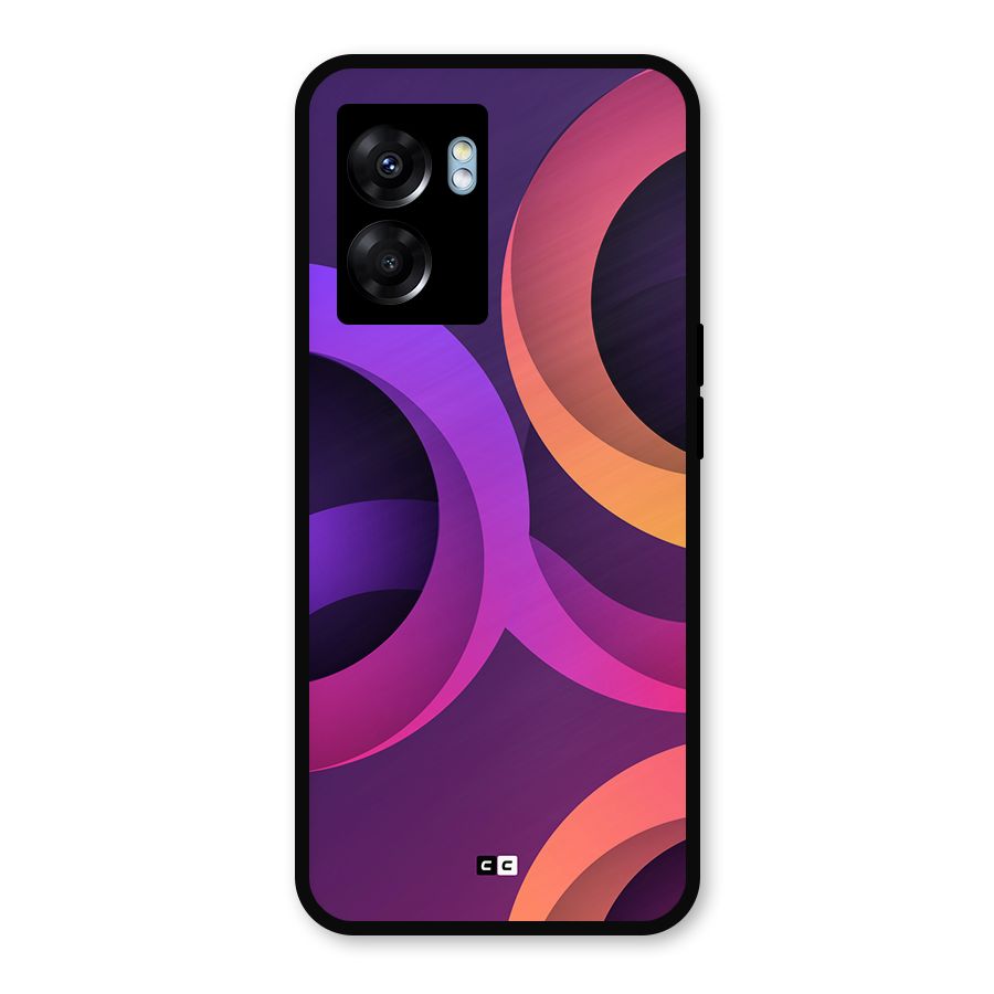 Gradient Rings Metal Back Case for Oppo K10 (5G)